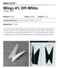 Wall Play Wings #1 Off-White set of 10