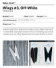 Wall Play Wings #3 Off-White set of 10