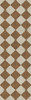 Williamsburg Compass Diamond Garden Grounds - vinyl floor cloth size 36x115