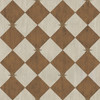 Williamsburg Compass Diamond Garden Grounds - vinyl floor cloth size 48x48