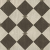 Williamsburg Compass Diamond Garden Allee - vinyl floor cloth size 36x36