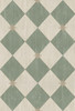 Williamsburg Compass Diamond Garden Arbor - vinyl floor cloth sizes 30x44, 38x56