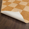 Williamsburg Compass Diamond Garden Grove - vinyl floor cloth underside