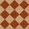 Williamsburg Compass Diamond Garden Terrace - vinyl floor cloth size 36x36