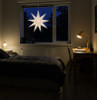 Phoenix ~ 9P, 25" White / Gray Paper Star Lantern Light