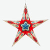 Provence ~ 5 Pointer, 24 Inch, Red Paper Star Lantern Light