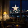 Tessella 5 Pointer 24" White Paper Star Lantern Light