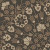 Spicher Biltmore Arabesque Bloom Earth and Ember - round vinyl floor cloth detail