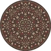 Biltmore Spicher Biltmore Arabesque Bloom Crimson Walnut - round vinyl floor cloth