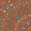 Biltmore Spicher Biltmore Arabesque Bloom Vermillion Slate - round vinyl floor cloth detail