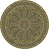 Biltmore Estate Tracery Fernwater - round vinyl floor cloth all sizes 