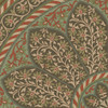Biltmore Estate Tracery Hearthbloom - round vinyl floor cloth detail 