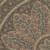 Biltmore Estate Tracery Winter Garnet - round vinyl floor cloth detail
