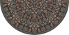 Biltmore Arabesque Bloom Oxidized Petals - half round vinyl floor cloth