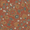 Biltmore Spicher Biltmore Arabesque Bloom Vermillion Slate - round vinyl floor cloth detail