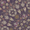 Spicher Biltmore Arabesque Bloom Midnight Orchid - round vinyl floor cloth detail