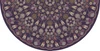 Spicher Biltmore Arabesque Bloom Midnight Orchid - half round vinyl floor cloth