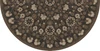 Spicher Biltmore Arabesque Bloom Earth and Ember - half round vinyl floor cloth