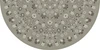 Spicher Biltmore Arabesque Bloom Misty Graphite - half round vinyl floor cloth