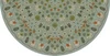 Spicher Biltmore Arabesque Bloom Aqua Verdure - half round vinyl floor cloth