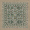 Biltmore Promenade Blooming Season - vinyl floor cloth sizes 36x36, 48x48
