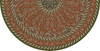 Biltmore Estate Tracery Crimson Relic - half round vinyl floor cloth all sizes