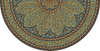 Biltmore Estate Tracery Lapis Bloom - half round vinyl floor cloth all sizes