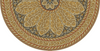 Biltmore Estate Tracery Gilded Dusk - half round vinyl floor cloth all sizes
