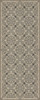 Whig Rose To the Nightingale - vinyl floor cloth sizes 36x90, 30x75