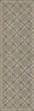 Whig Rose To the Nightingale - vinyl floor cloth sizes 36x115, 24x77, 30x96