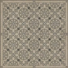 Whig Rose To the Nightingale - vinyl floor cloth sizes 84x84, 96x96, 120x120