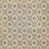 Williamsburg Naturalist Fotthergill - vinyl floor cloth sizes 60x60, 72x72