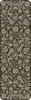 Parterre Dark Brambles Rise- vinyl floor cloth sizes 24x77, 30x96, 36x115