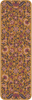 Parterre Hues of Dawn - vinyl floor cloth sizes 24x77, 30x96, 36x115
