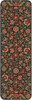 Parterre Planted Shade - vinyl floor cloth sizes 24x77, 30x96, 36x115