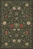 Floral Drusilla - vinyl floor cloth, image for all rectangle sizes