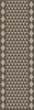 Triangular Chain of Fortresses - vinyl floor cloth 24x77