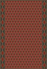 Triangular Follow the Bloodhounds- vinyl floor cloth 30x44, 38x56