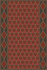 Triangular Follow the Bloodhounds- vinyl floor cloth 24x36
