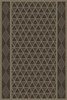 Triangular Iron Age - vinyl floor cloth 24x36