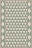 Triangular Keeper of Tomes - vinyl floor cloth 24x36