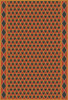 Triangular Royal Dragon - vinyl floor cloth 30x44, 38x56