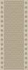 Triangular Stone Altar - vinyl floor cloth 30x75