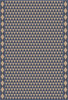 Triangular Uprise of Vitality - vinyl floor cloth 52x76