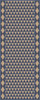 Triangular Uprise of Vitality - vinyl floor cloth 30x75