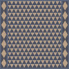 Triangular Uprise of Vitality - vinyl floor cloth 36x36
