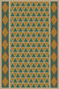 Triangular West Gate Ward - vinyl floor cloth 24x36