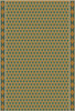 Triangular West Gate Ward - vinyl floor cloth 52x76