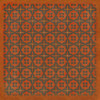 Classic Pattern 3 Red Rum (distressed) - vinyl floor cloth sizes 96x96, 120x120