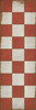 Classic Pattern 7 Checked Out (distressed)- vinyl floor cloth size 32x96